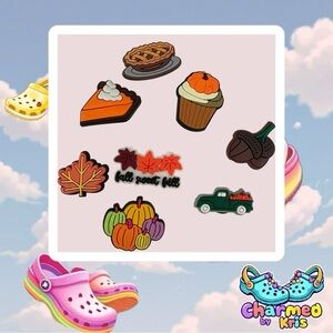 Fall-Themed Croc Charms